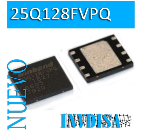 Integrado Bios W25q128fvpq Qfn-8 - N U E V O