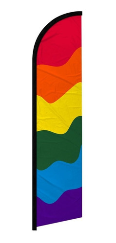 Imagen 1 de 10 de  Bandera Publicitaria D Arcoiris Orgullo Gay Lgbt Pride Flag