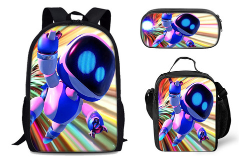 Mochila De Estudante Astro Bot Mars Rescue Plan 3 Pcs