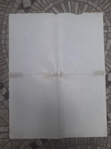 Poster Antiguo Anteojito Navidad Trineo Coleccionable Único (Usado)