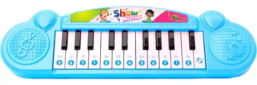 Teclado Infantil Brinquedo Musical Piano P/ Bebês Órgão Som Cor Preto