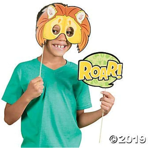 Zoo Animals Photo Booth Stick Props