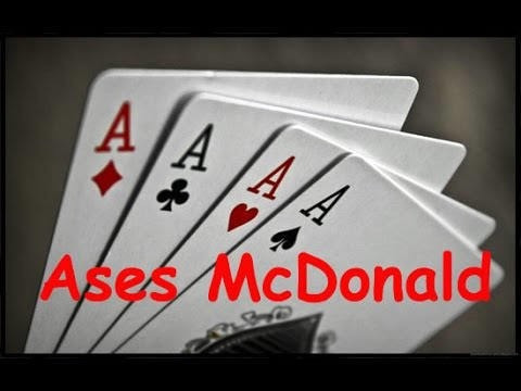 Imagen 1 de 2 de Truco Efecto De Magia Mcdonald Ases Bicycle Gaff Magic Tally