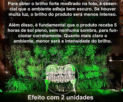 Kit 4 Luminária Luz Solar Spot Led Iluminação Jardim Forte