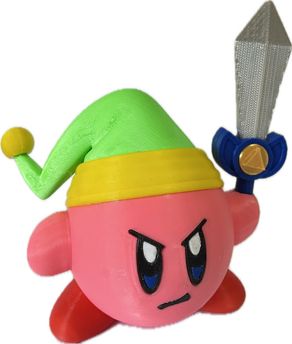 Figura Kirby Link Caja 3d