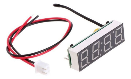 Digital Coche Led Reloj Electrónico Tiempo Temperatura Volta