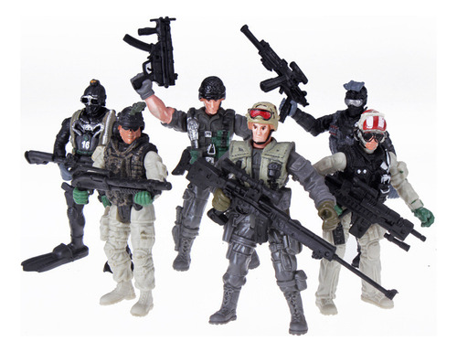 Mobile Army Fuerzas Especiales Con Arma Set 6 Pcs