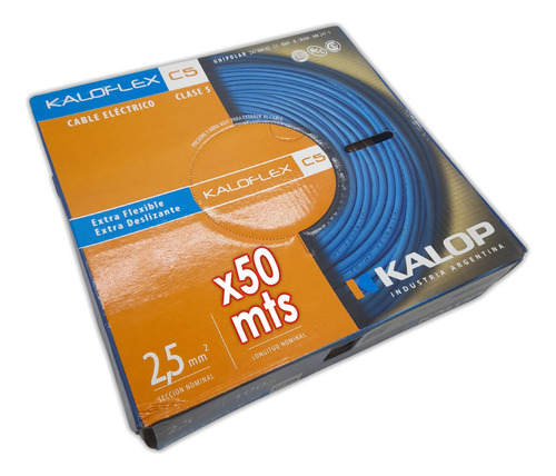 Cable Unipolar Kalop 2.5mm Normalizado Iram Categoria 5