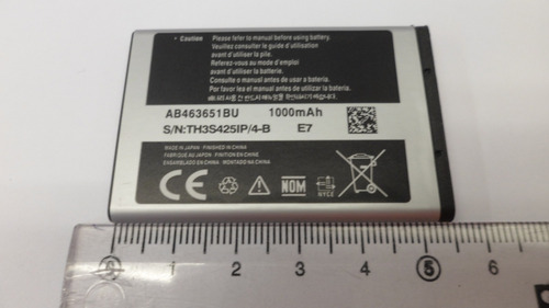 Bateria Samsung Original Ab463651bu E7 960mah (2009) E2050