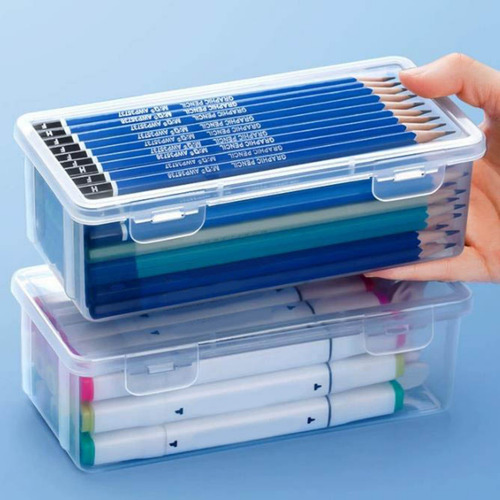 Estuche De Almacenamiento De Lápices D Estuche Transparente