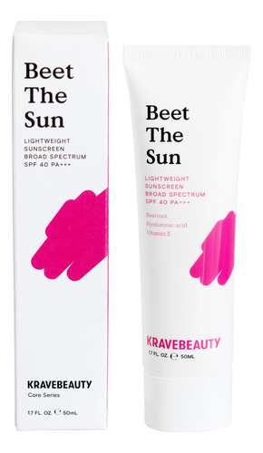 Kravebeauty Beet The Sun Spf 40 Pa+++ Protector Solar Quimic