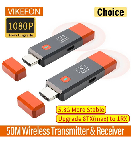 Transmisor Y Receptor Hdmi Inalambrico Extensor 50m Fullhd