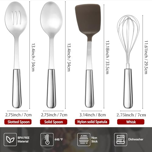 Juego De Utensilios De Cocina De Acero Inoxidable, Utensilio