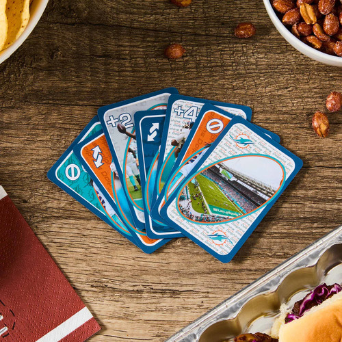 Uno Fandom Nfl Miami Dolphins Mattel 2024 Juego De Mesa