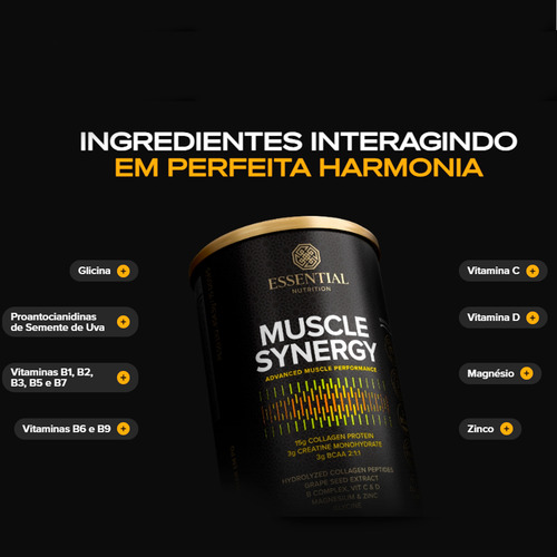 Muscle Synergy Essential 454,5g Pêssego E Frutas Tropicais 2517530