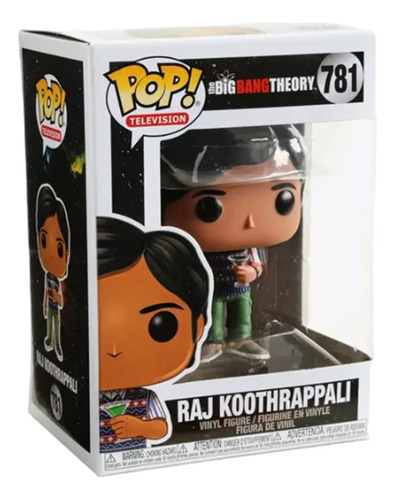 Raj Koothrappali #781 Big Bang Theory Funko Pop! (Usado)