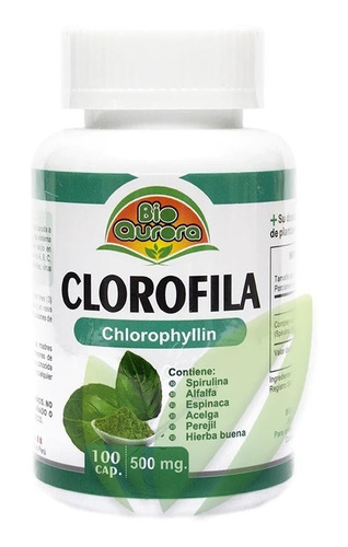 Clorofila 500 Mg | 100 Cápsulas