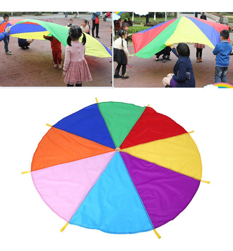 Paracaídas Lanzando 8 Asas 2 M Diámetro Niños Jugar Al Aire