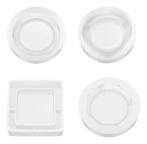 4 Molde De Resina De Cenicero De Silicona Molde De Fundición