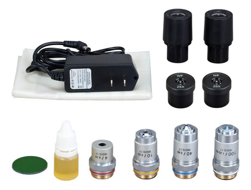Compuesto Biológico Binocular Microscope Omax Lab 40x-2500x