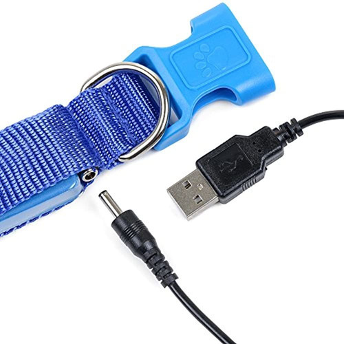 Usb Cable De Carga Para La Iluminacion Led Perro Collar Y C