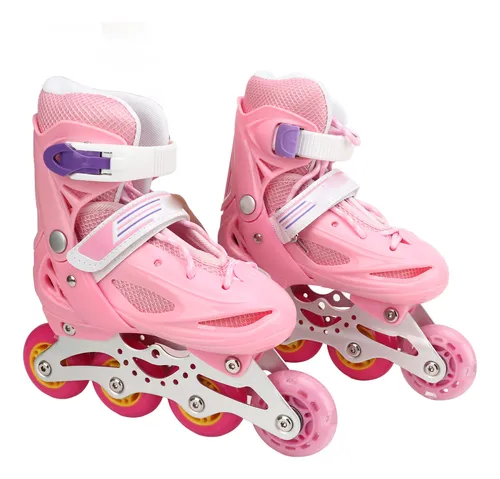 Pink Roller Skates For Girls 2 In 1 Kids Adults Women