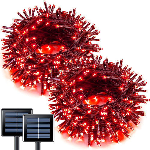 Jmexsuss 2 Pack Blanco Cálido Solar Cuerda Luces Al Aire ...