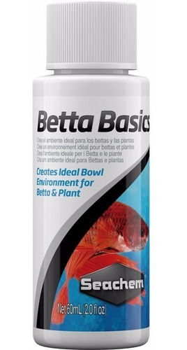 Seachem Betta Basics 60ml Acondicionador Buffer 7 Pecera