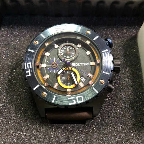 Reloj Acero 48mm Extri Cronos, Id Invicta Casio Citizen (Usado)