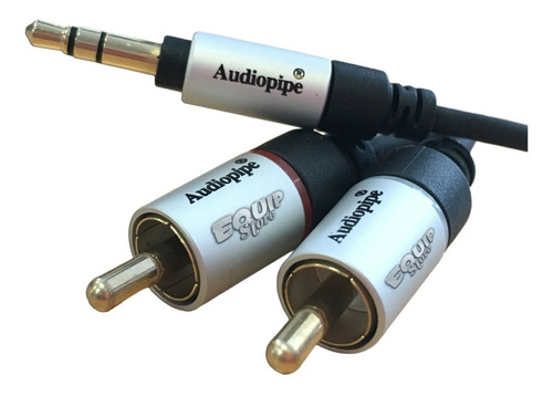 Cable Audiopipe Miniplug A Rca 3.5 Mm 90cm Aiq-s35rca-3