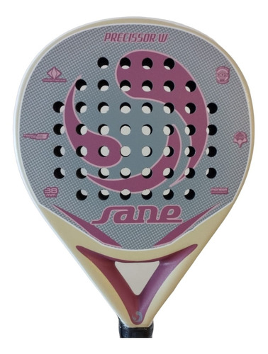 Paleta Padel Paddle Sane Precissor Fibra Importada + Regalos