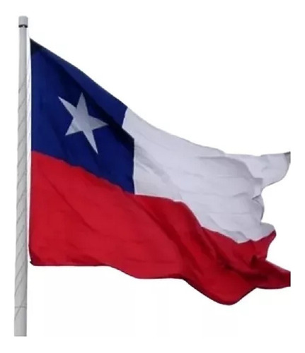 Banderas Chilenas 200 X 300 Contorno De Estrella Bordada