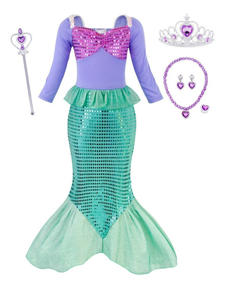 Vestido De La Sirenita Ariel 