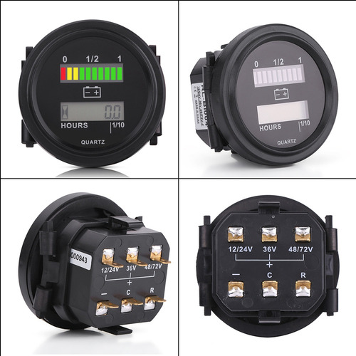 Medidor De Batería 12v/24v/36v/48v/72v Led Indicador Digital