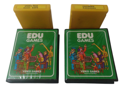 2 Cartuchos Video Game Edu Atari