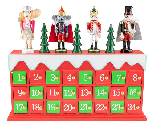 Calendario De Adviento De Navidad De Madera,   Regresiv...