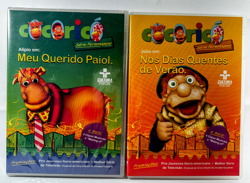 Dvd Coleção Cocoricó Maleta + 4 Dvds