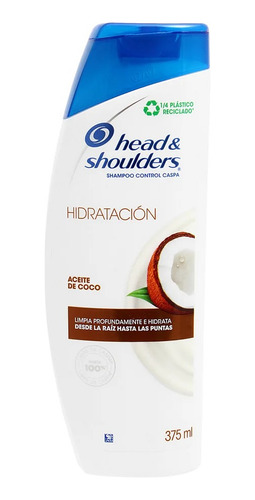 2 Pzs Head & Shoulders Coco Shampoo Hidratacion 375ml
