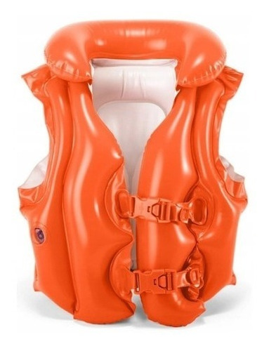 Chaleco Salvavidas Inflable Naranja Intex, Acuarela