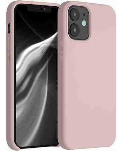 Silicona Protector Engomado iPhone 12 Tpu1538 Rosa Viejo