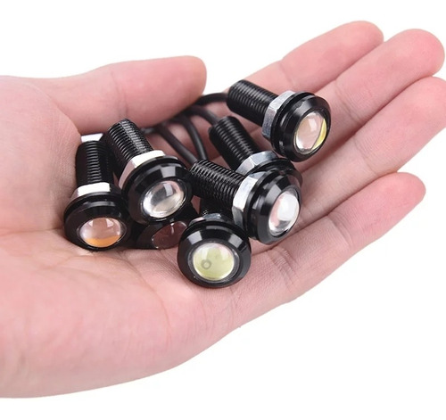 Luz Led Placa 18mm 12v 3w Ojo Aguila Tornillo Exploradora