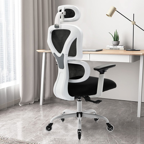 Kerdom - Silla De Oficina Y Escritorio Ergonmica, Con Respal