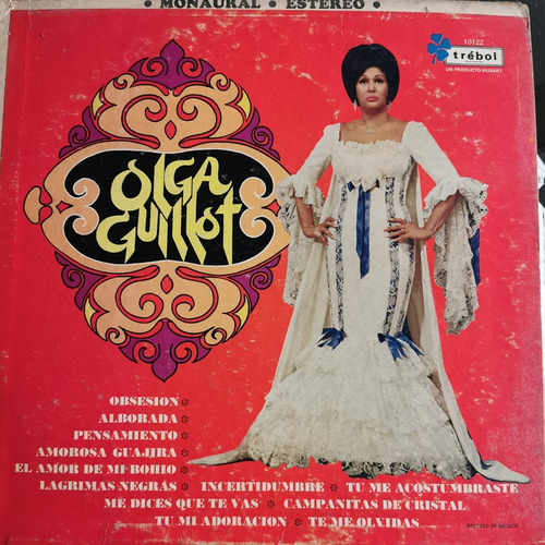 Disco Lp Olga Guillot-trebol. Guillot 0