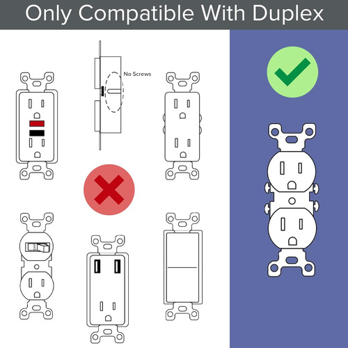 Single Guidelight 2 Para Tomas Dúplex Sustituye A La Luz N