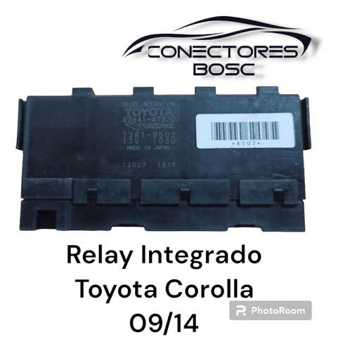 Relay De Integración Toyota Corolla 09/14