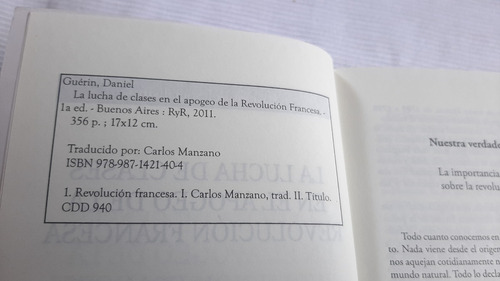 Imagen 3 de 6 de Lucha De Clases En El Apogeo De La Revolucion Francesa
