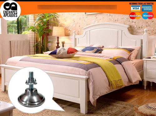 Imagen 5 de 5 de Nivelador Pata Acero Inox 2 X 5/16 X 4 Undades