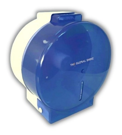 Dispenser Papel Higienico Jumbo 350 Mts Tapa Celeste