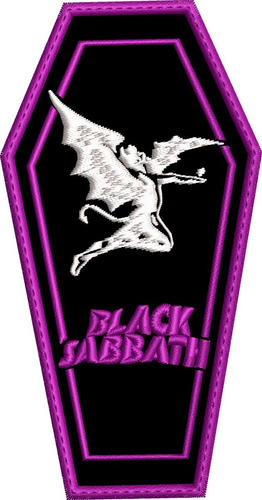 Parche Bordado Black Sabbath 6x11.5cm. Metal/rock Clasico