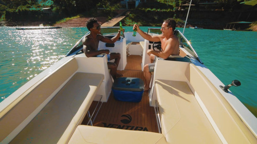 Lancha Ventura V One 2024 Zero Focker Joy Ross Marine 18 Pés
